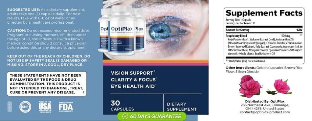 OptiPlax Ingredients